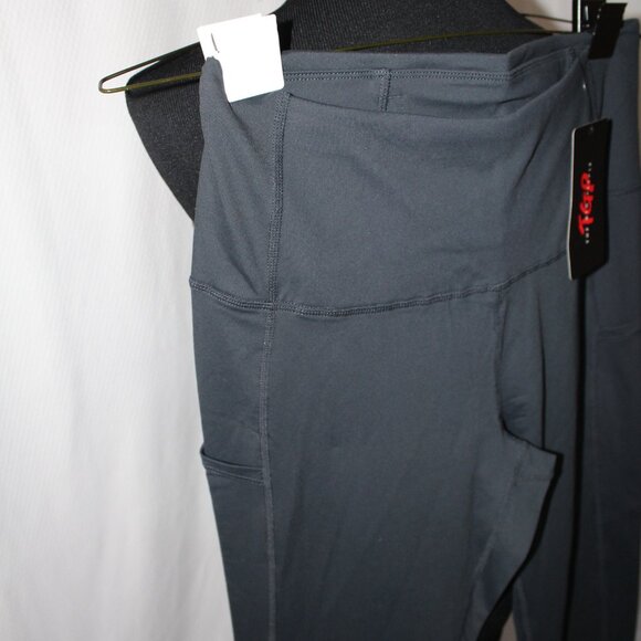 SALE The Gym People Leggings High Waist Yoga Pants L Large Black Stretch NWT's - Picture 4 of 6